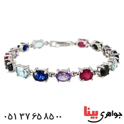 دستبند چند جواهر درجه یک زنانه رادیوم لوکس شکیل _کد:1344