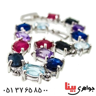 دستبند چند جواهر درجه یک زنانه رادیوم لوکس شکیل _کد:1344