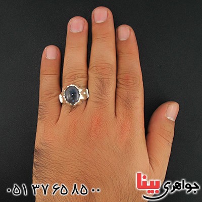 انگشتر عقیق شجری عالی درشت مردانه کلاسیک _کد:1355