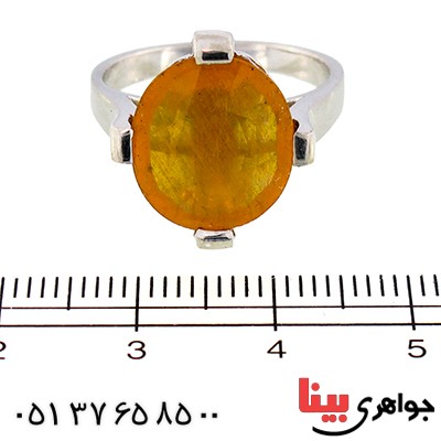 انگشتر یاقوت زرد درشت لوکس _کد:9565