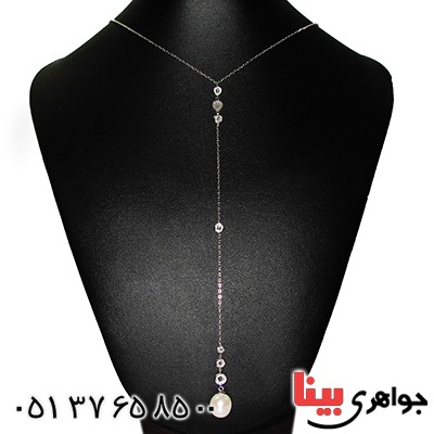 سینه ریز مروارید درجه یک زنانه رودیوم لوکس بلند مجلسی _کد:9615
