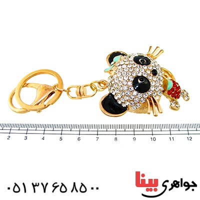 متفرقه آویز کیف پر نگین مدل پاندا فانتزی _کد:9638