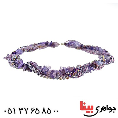 سینه ریز آمتیست سنگ درمانی سایز Larg _کد:9651
