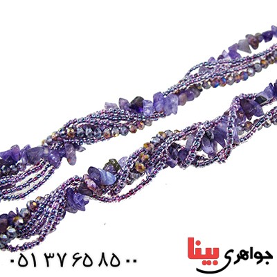 سینه ریز آمتیست سنگ درمانی سایز Larg _کد:9651