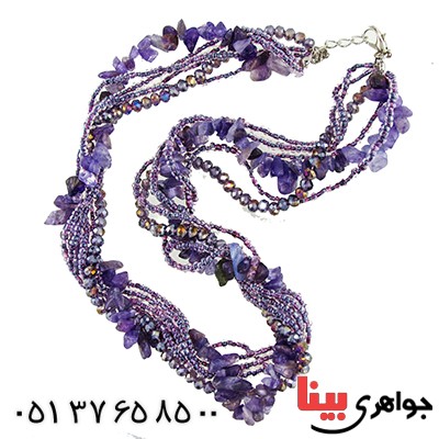 سینه ریز آمتیست سنگ درمانی سایز Larg _کد:9651
