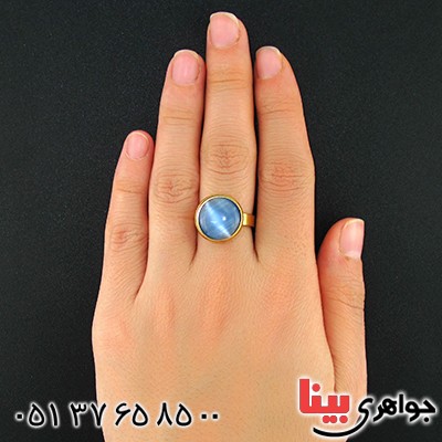 انگشتر سنگ ماه (مون استون) مدل اسپرت سایز۵۸ _کد:9661