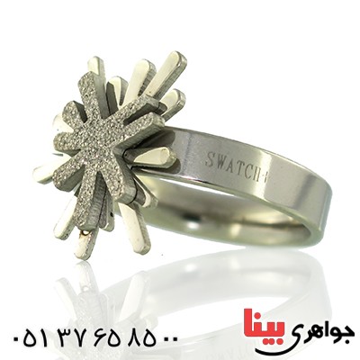 انگشتر زنانه swatch سوئیسی مدرن سایز50 _کد:9672