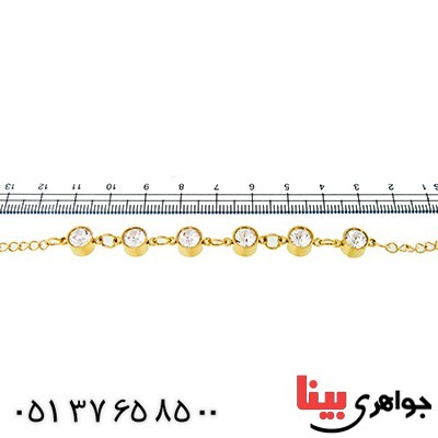 دستبند طرح سوارسکی زنانه مدل شهلا _کد:9679