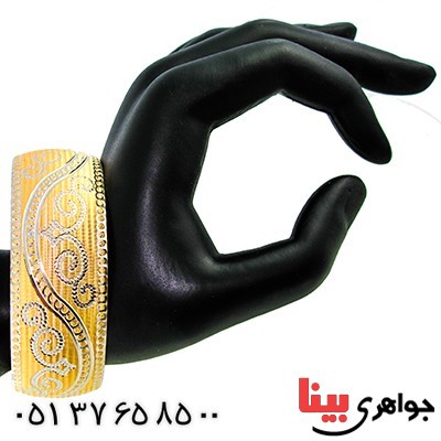 النگو زنانه آب طلا درجه یک مدل تکپوش سایز 4 _کد:9684