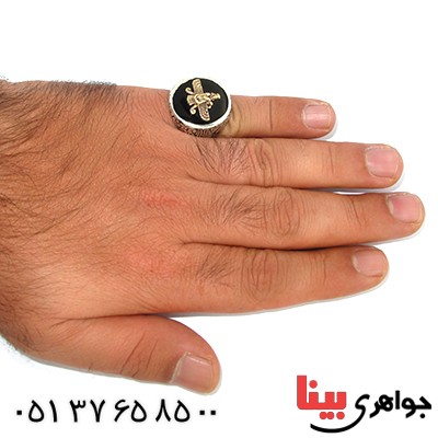 انگشتر مردانه درشت مدل فروهر _کد:9724