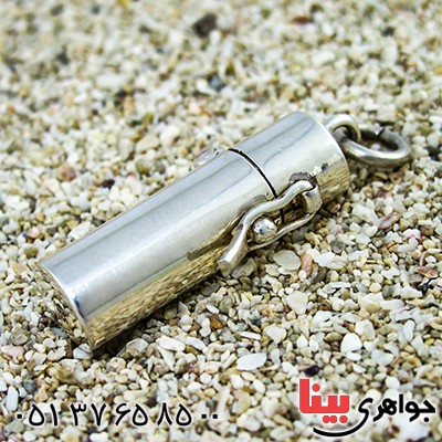 گردنبند نقره جا حرزی یا جاساز مخفی _کد:9740