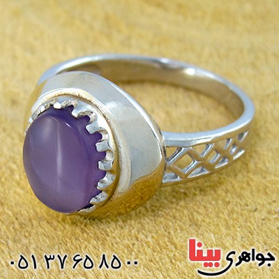 انگشتر عقیق یمنی کبود مردانه رادیوم لوکس _کد:9752