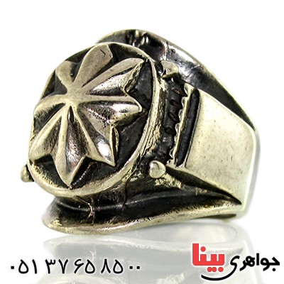 انگشتر نقره مردانه درشت پهلوانی _کد:9778
