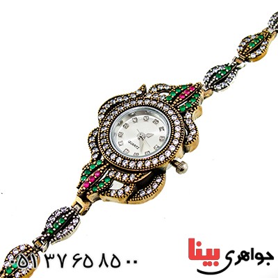 ساعت نقره زنانه درشت عثمانی مدل سلینا _کد:9781