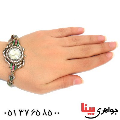 ساعت نقره زنانه درشت عثمانی مدل سلینا _کد:9781