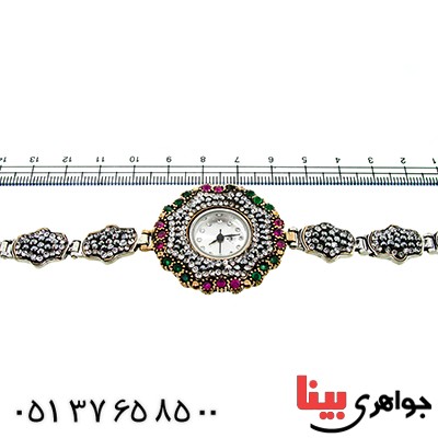 ساعت نقره زنانه درشت عثمانی مدل آیگل _کد:9789
