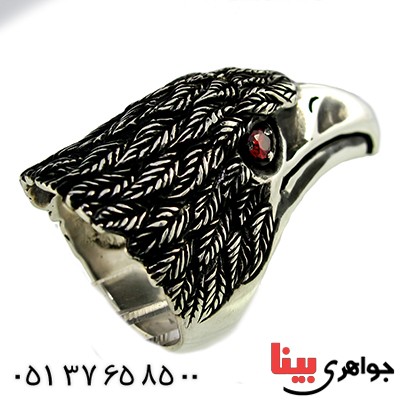 انگشتر نقره مردانه درشت عقاب نشان با ابهت _کد:9792