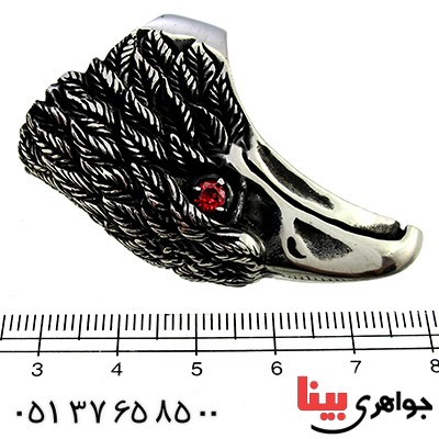 انگشتر نقره مردانه درشت عقاب نشان با ابهت _کد:9792