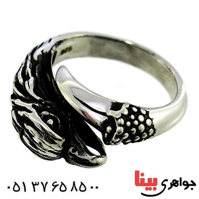 انگشتر نقره مردانه عقاب نشان _کد:9800