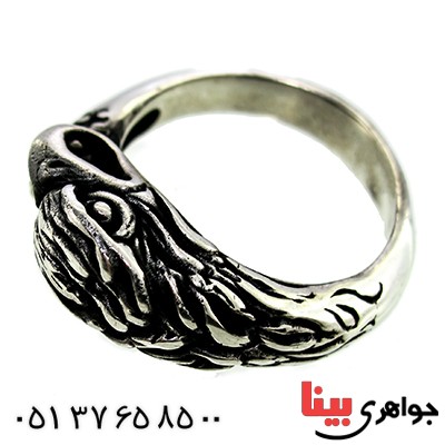 انگشتر نقره مردانه عقاب نشان _کد:9800