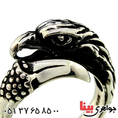 انگشتر نقره مردانه عقاب نشان _کد:9800
