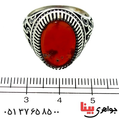 انگشتر عقیق یمنی درشت قدیمی مردانه یا فاطمه _کد:9807