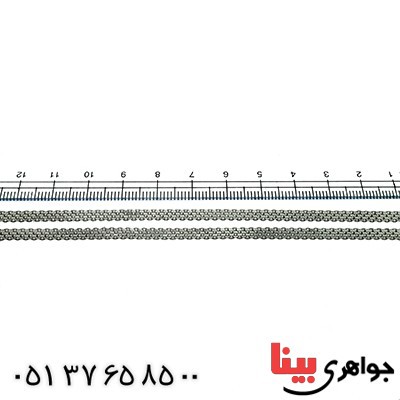 زنجیر نقره ایتالیایی مدل مشبک 50 سانتی _کد:9813