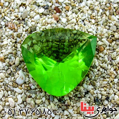 نگین انگشتر زبرجد خوشرنگ و خوش تراش _کد:9827