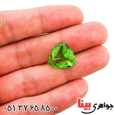 نگین انگشتر زبرجد خوشرنگ و خوش تراش _کد:9827