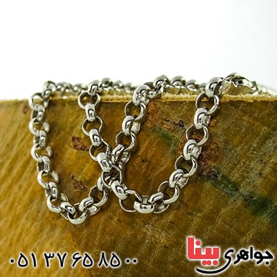 زنجیر نقره زنانه ایتالیایی درشت و چشمگیر 40 سانتی _کد:9828