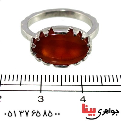 انگشتر عقیق یمنی عالی مردانه رادیوم لوکس تمام چنگ مدل مهرگان _کد:9832