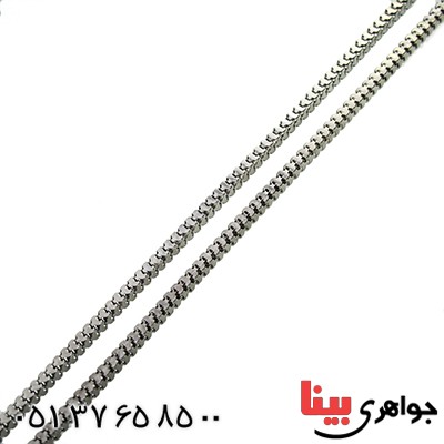 زنجیر نقره ایتالیایی ونیزی ضخیم 55 سانتی _کد:9840