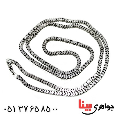 زنجیر نقره ایتالیایی ونیزی ضخیم 55 سانتی _کد:9840