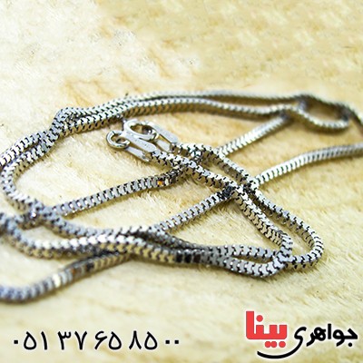 زنجیر نقره زنانه ایتالیایی ضخیم ونیزی 45 سانتی _کد:9842