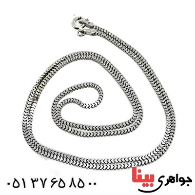زنجیر نقره زنانه ایتالیایی ضخیم ونیزی 45 سانتی _کد:9842