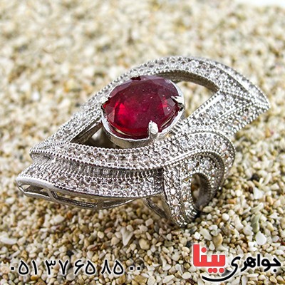 انگشتر یاقوت سرخ زنانه درشت سلطنتی _کد:9847