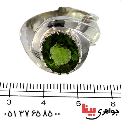انگشتر زبرجد تک درجه یک مردانه درشت فاخر و نفیس _کد:1395