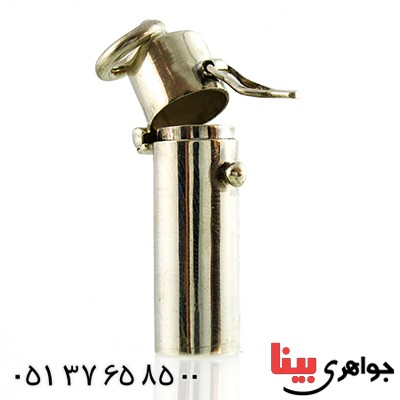 گردنبند نقره جا حرزی یا جاساز مخفی درشت _کد:9865