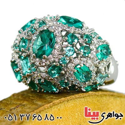 انگشتر نگین کریستالی زنانه سلطنتی خاص مدل ملکه _کد:1402