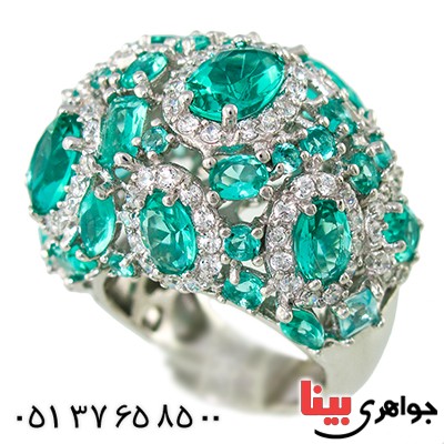 انگشتر نگین کریستالی زنانه سلطنتی خاص مدل ملکه _کد:1402