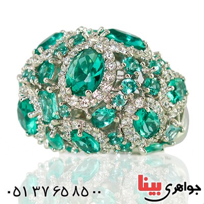 انگشتر نگین کریستالی زنانه سلطنتی خاص مدل ملکه _کد:1402