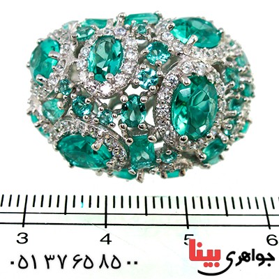 انگشتر نگین کریستالی زنانه سلطنتی خاص مدل ملکه _کد:1402