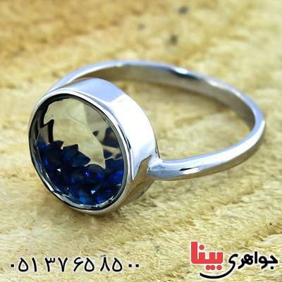 انگشتر زنانه دانه یاقوتی متحرک مدل اسپرت _کد:9920