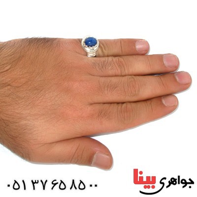 انگشتر یاقوت استار مردانه سوهانی _کد:9922