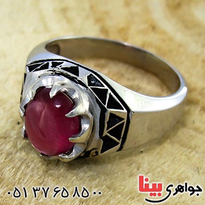 انگشتر یاقوت سرخ رادیوم لوکس مدل جدید _کد:9931