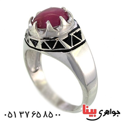 انگشتر یاقوت سرخ رادیوم لوکس مدل جدید _کد:9931