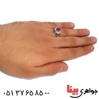 انگشتر یاقوت سرخ رادیوم لوکس مدل جدید _کد:9931