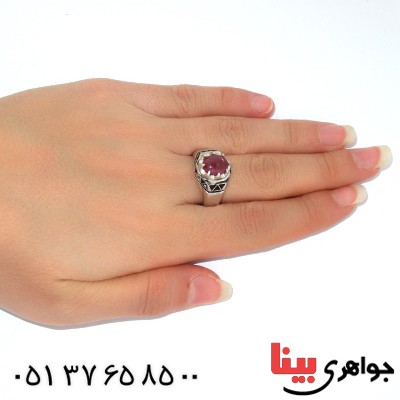 انگشتر یاقوت سرخ رادیوم لوکس مدل جدید _کد:9931