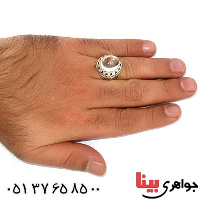 انگشتر در نجف دامله درشت مردانه اسلیمی _کد:1428