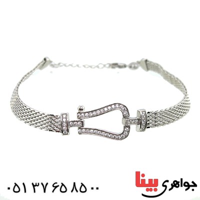 دستبند نقره زنانه رادیوم لوکس مدل راسا _کد:9945